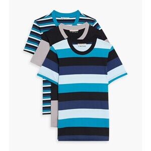MARNI SET OF THREE STRIPED COTTON-JERSEY T-SHIRTS